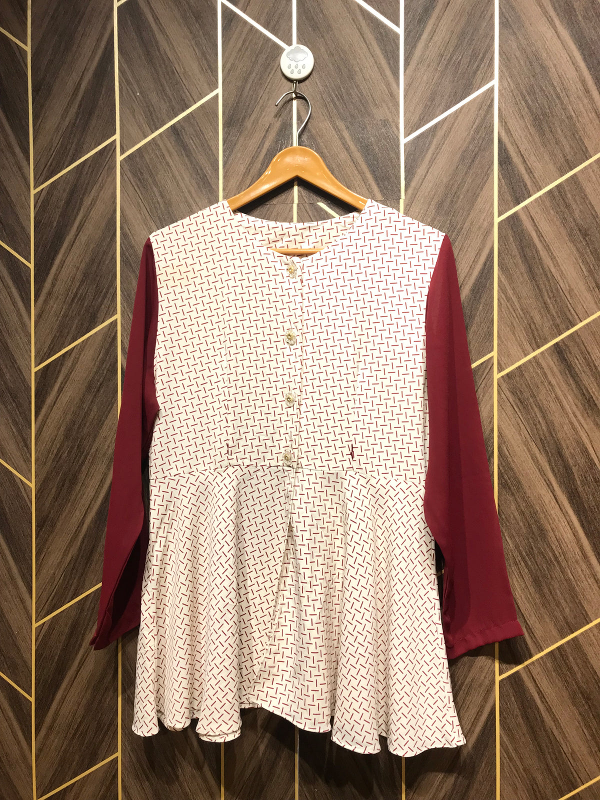 Western Top Small Chest 18 Length 29 Chiffon