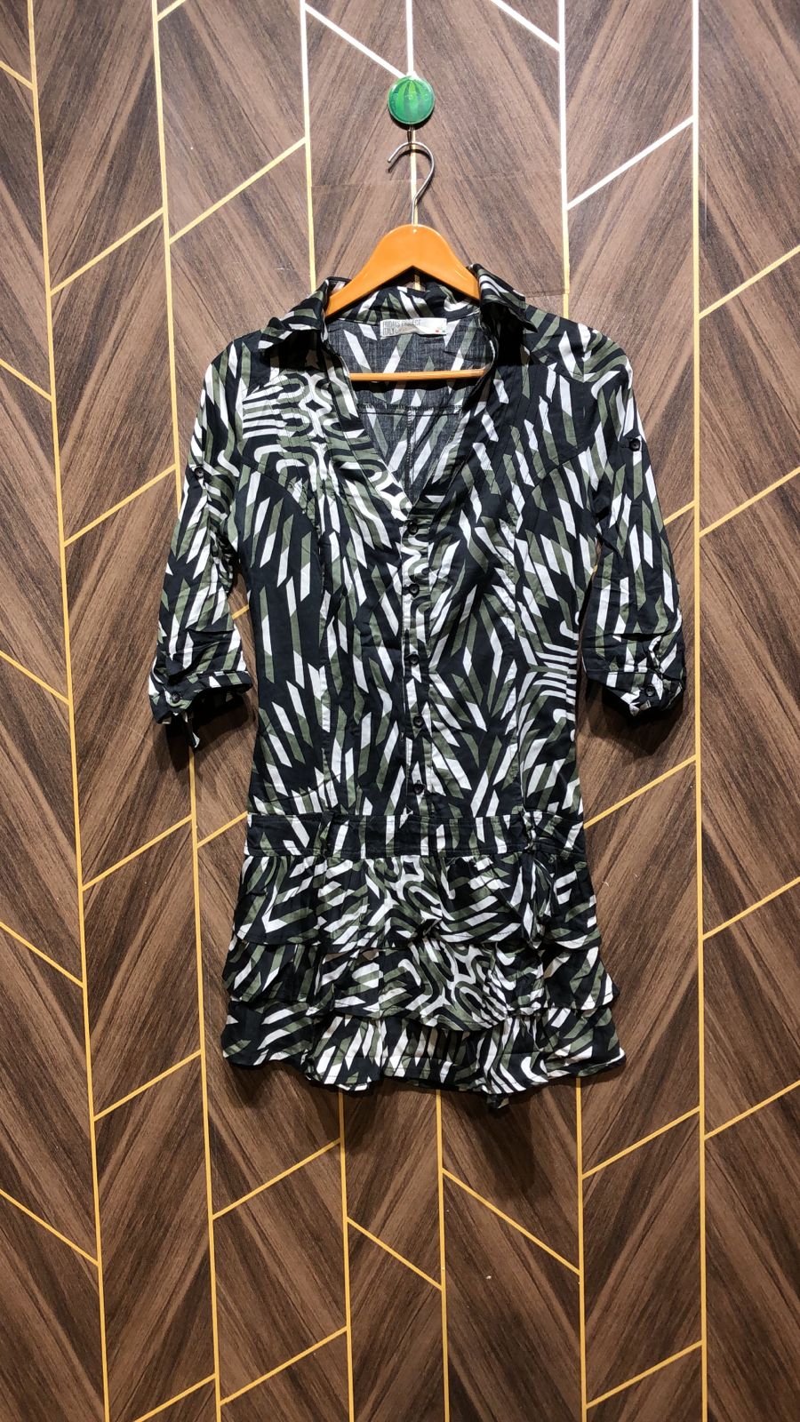 Women Long Shirt Cotton X Small | Chest 17 | Length 31