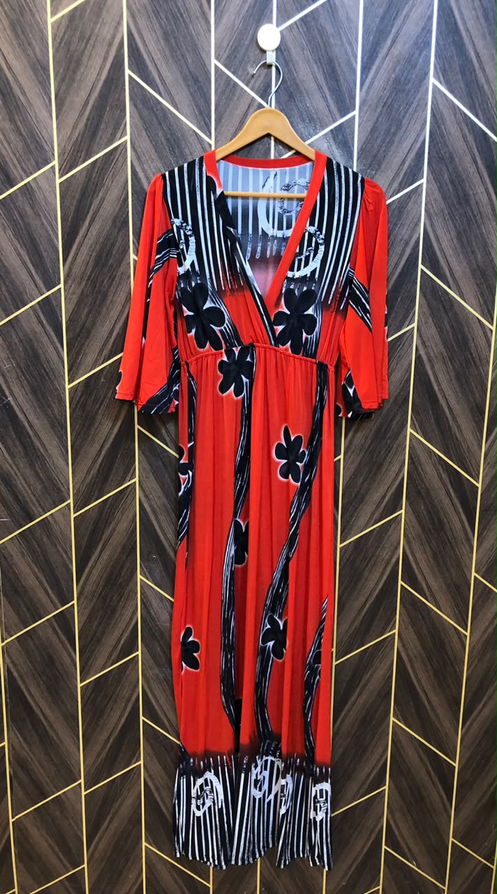 Western Long Maxi Net Jersey Small | Size | Chest 18 | Length 58