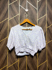 Trendy Linen CropTop Size X Small