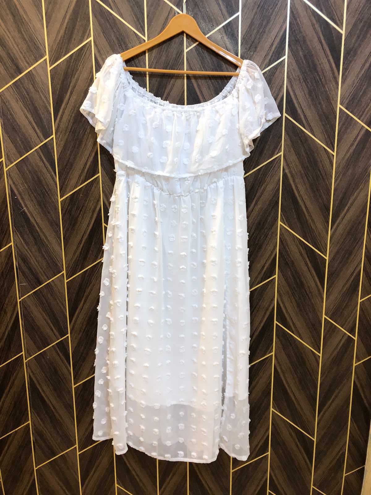 Western Long Maxi Chiffon Medium | Size | Chest 19 | Length 47
