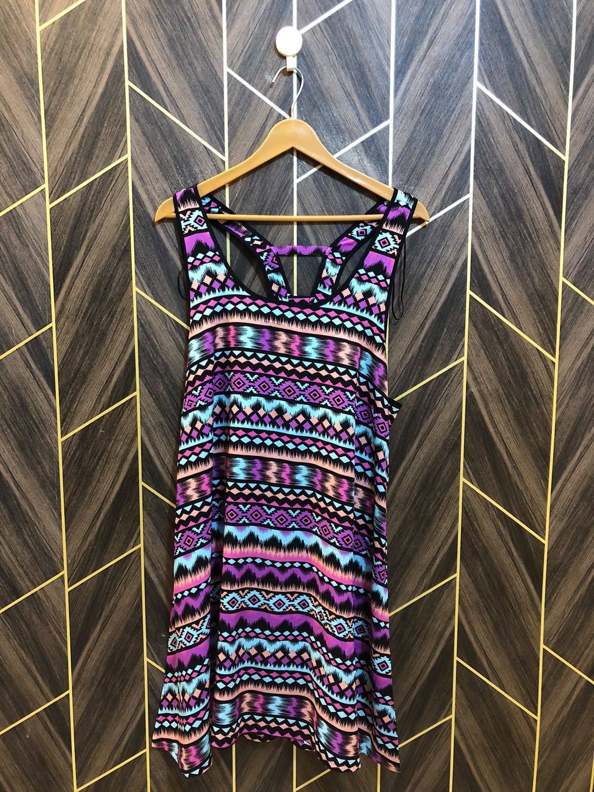 Mini Dress Linen Large Size Chest 20 Length 36