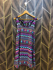 Mini Dress Linen Large Size Chest 20 Length 36