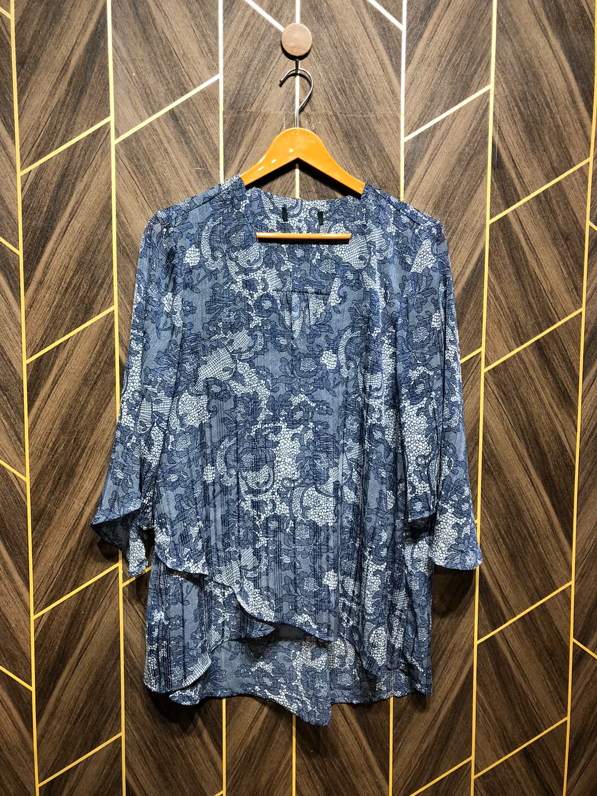 Western Top Chiffon – Large Size (Chest: 21  , Length: 29 )