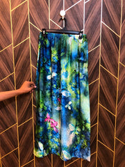 Women Chiffon Cord Set baggy  | Shirt Chest 20 | Shirt Length 40 | Skirt Waist 30  | Skirt Length 39