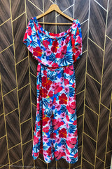 Western  jump suite wide leg silk Large | Size | Chest 21 | Length 55
