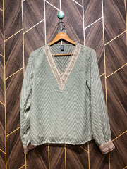 Western Top Chiffon – Medium Size (Chest: 19, Length: 25 )