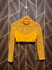 Trendy Net  Jersey CropTop Size X Small