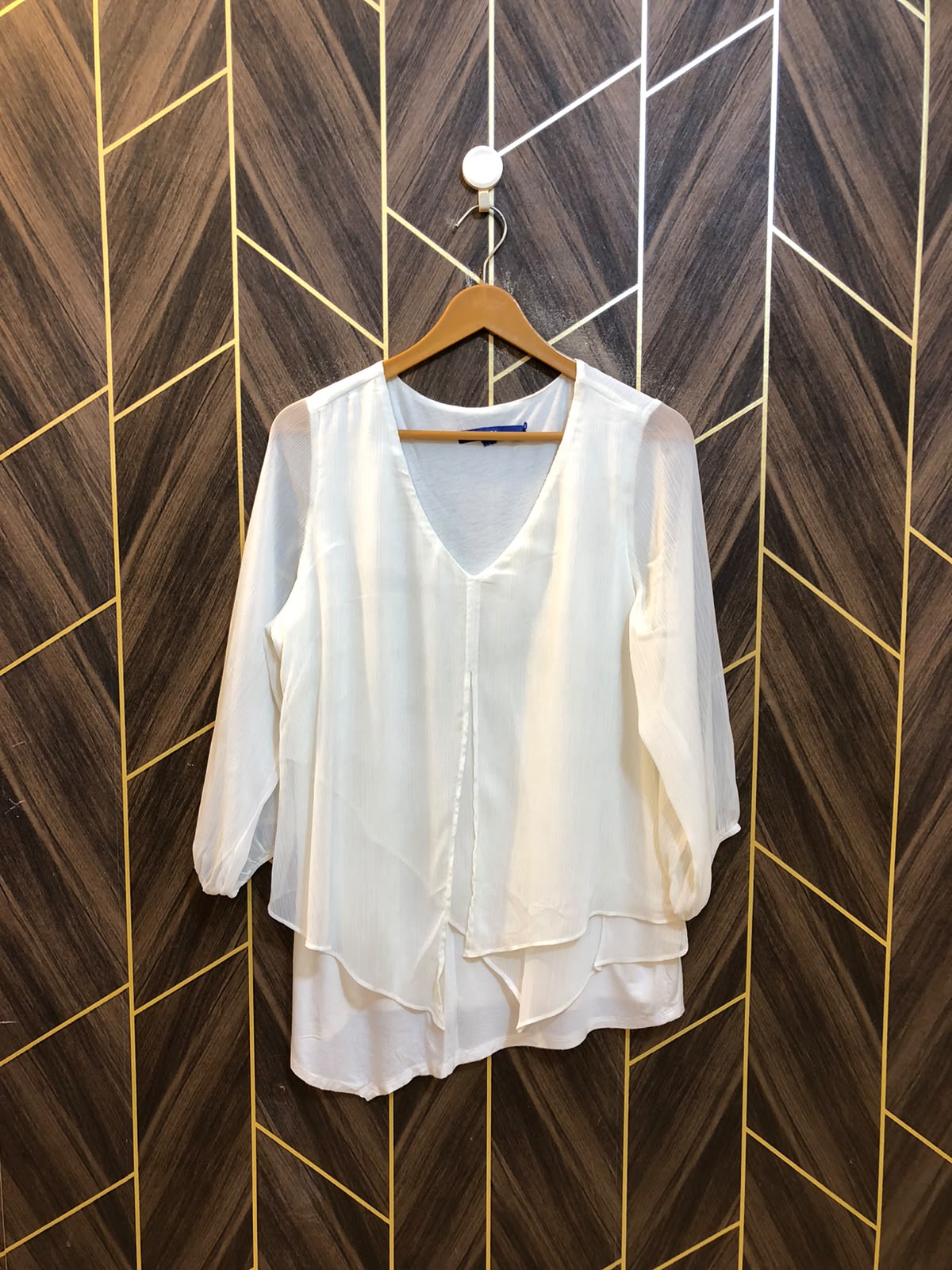 Western Top Chiffon  jersey  – Large Size (Chest: 21  , Length: 29 )