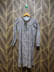 Women Long Shirt Cotton Medium | Chest 19 | Length 36