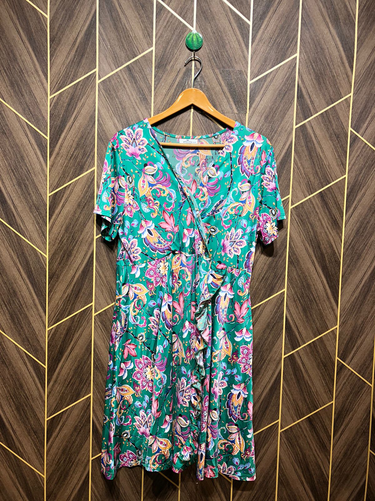 Mini Dress Silk Large Size Chest 22 Length 40