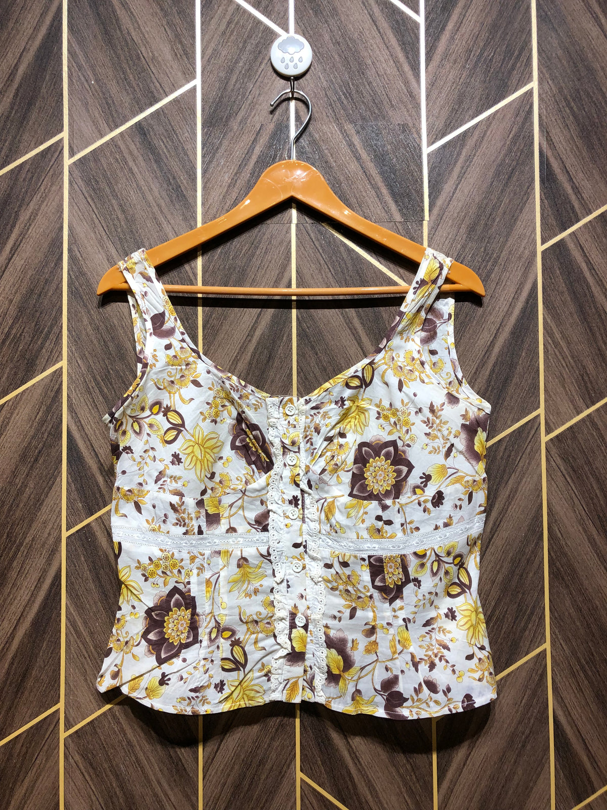 Trendy Cotton Crop Top size Small