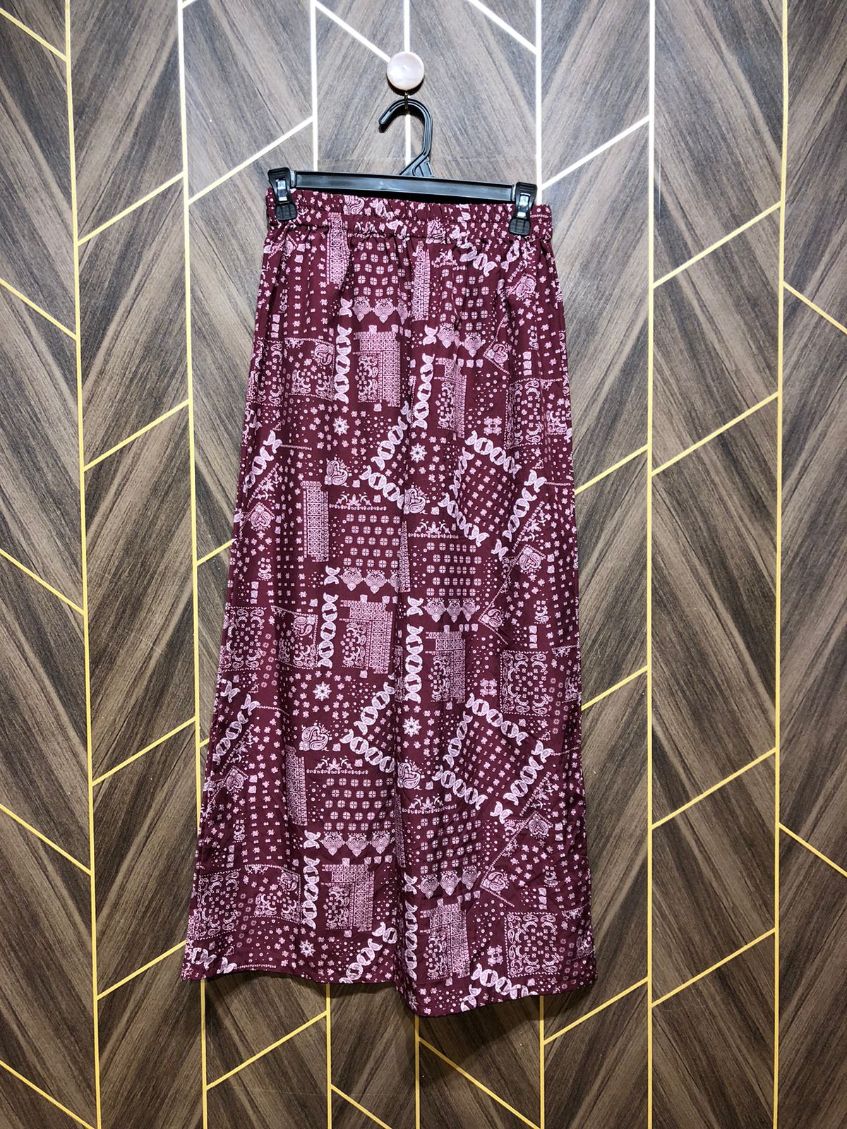 Western Silk Plazo X Small  | Size Waist 24 to 26 | Length 36