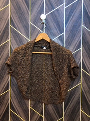 Trendy Net  shrug CropTop Size Medium