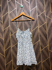 Mini Dress Chiffon X Small Size Chest 17 Length 32
