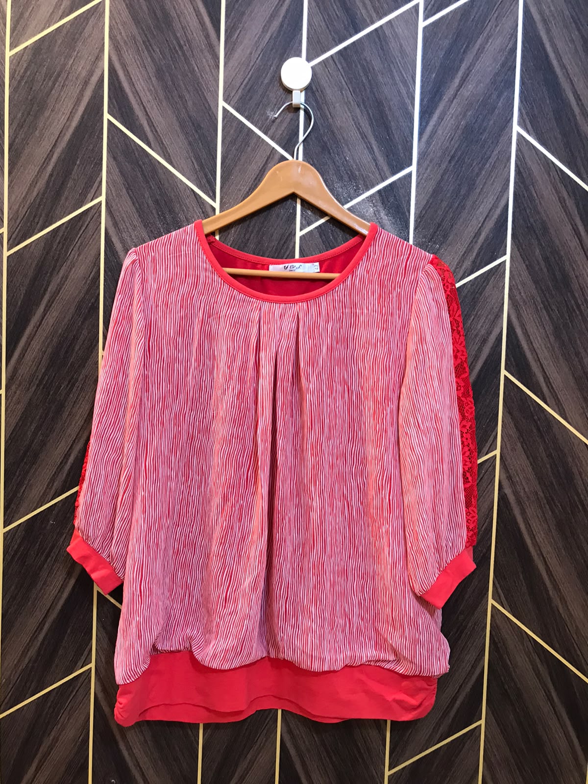 Western Top Chiffon – Large Size (Chest: 21  , Length: 26 )