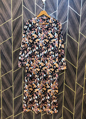 Women Long Shirt Silk Large | Chest 20 | Length 46
