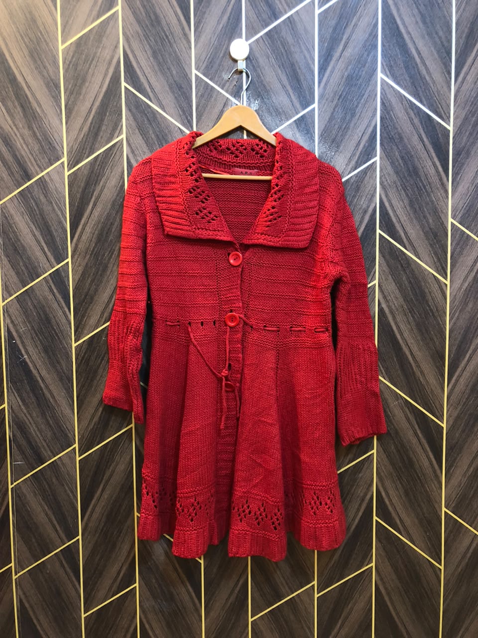 Women Wool Cardigan Sweater Small | Size | Chest 18 | Length 31