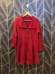 Women Wool Cardigan Sweater Small | Size | Chest 18 | Length 31