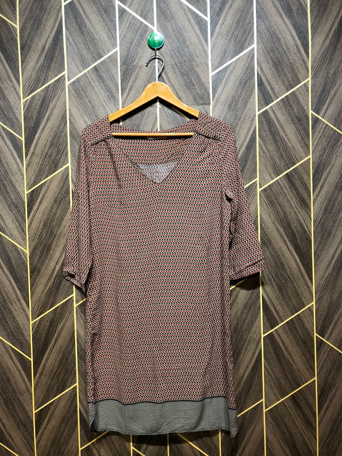 Women Long Shirt Linen Medium | Chest 19 | Length 36