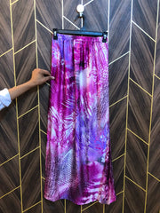Women Silk Cord Set baggy  | Shirt Chest 18 | Shirt Length 37 | Skirt Waist 26 | Skirt Length 40