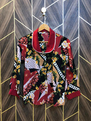 Western Top Silk – X-Small Size (Chest: 17, Length: 23 crop )