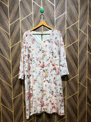 Women Long Shirt Chiffon X Large | Chest 22 | Length 40