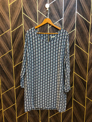 Women Long Shirt Linen 1XL | Chest 23 | Length 36