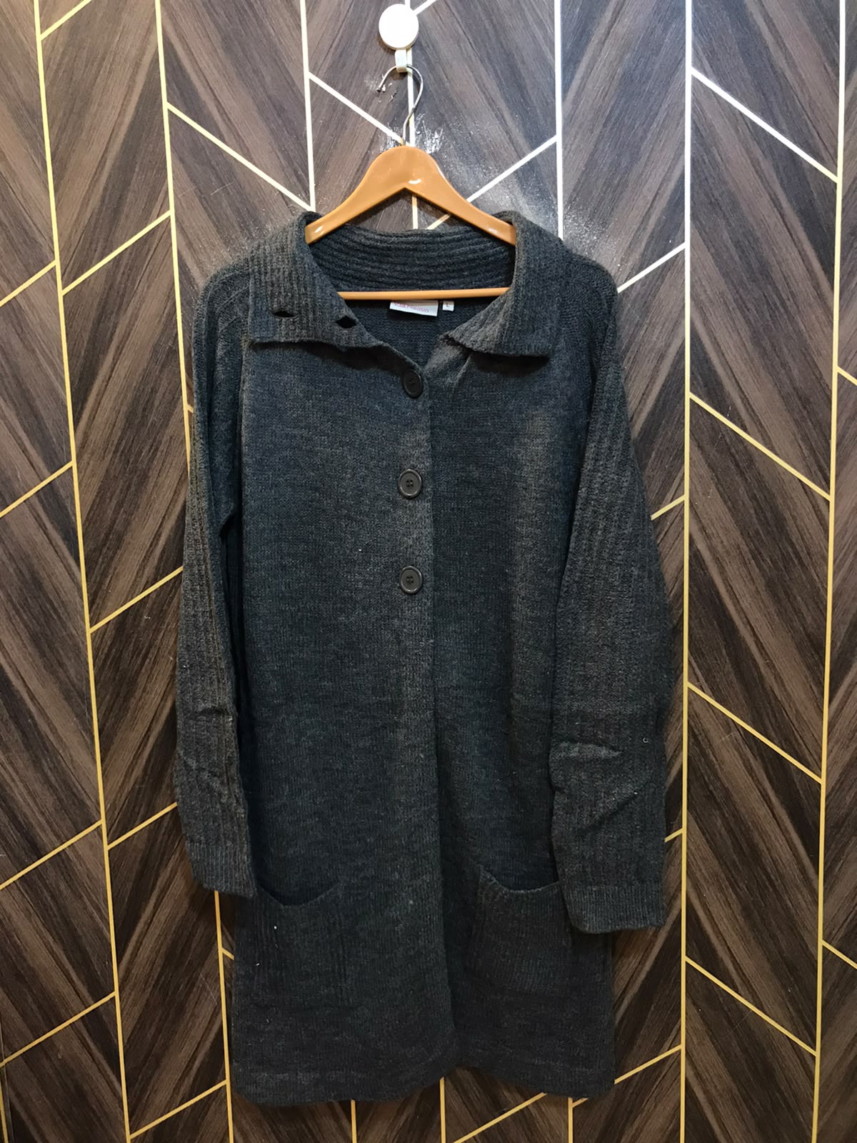 Women Wool Cardigan Sweater Large | Size | Chest 21 | Length 36