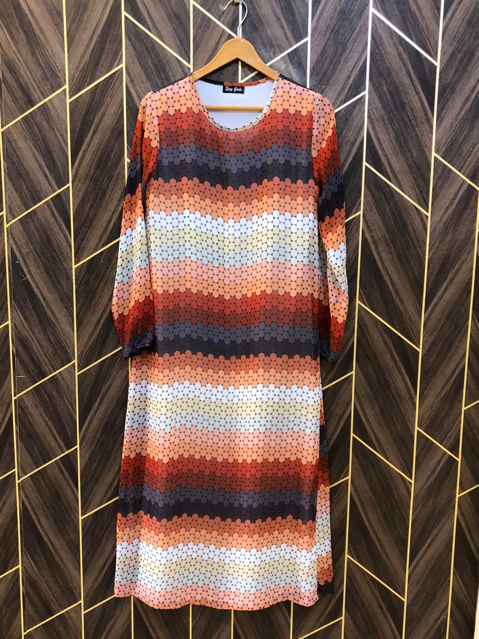 Women Long Shirt Chiffon Small | Chest 18 | Length 49