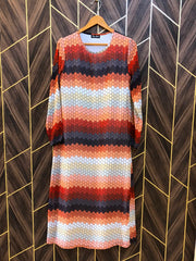 Women Long Shirt Chiffon Small | Chest 18 | Length 49