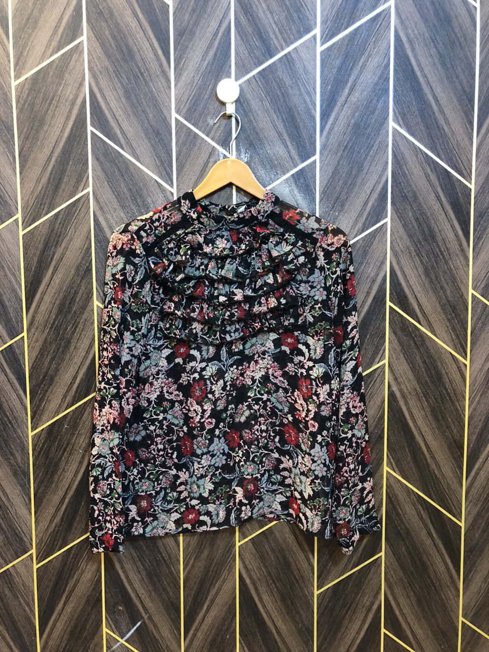 Western Top Chiffon (See Through) – Medium Size (Chest: 19, Length: 24 )