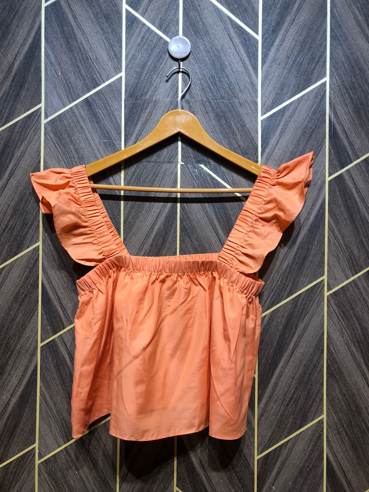 Trendy  Net  Silk CropTop Size Small