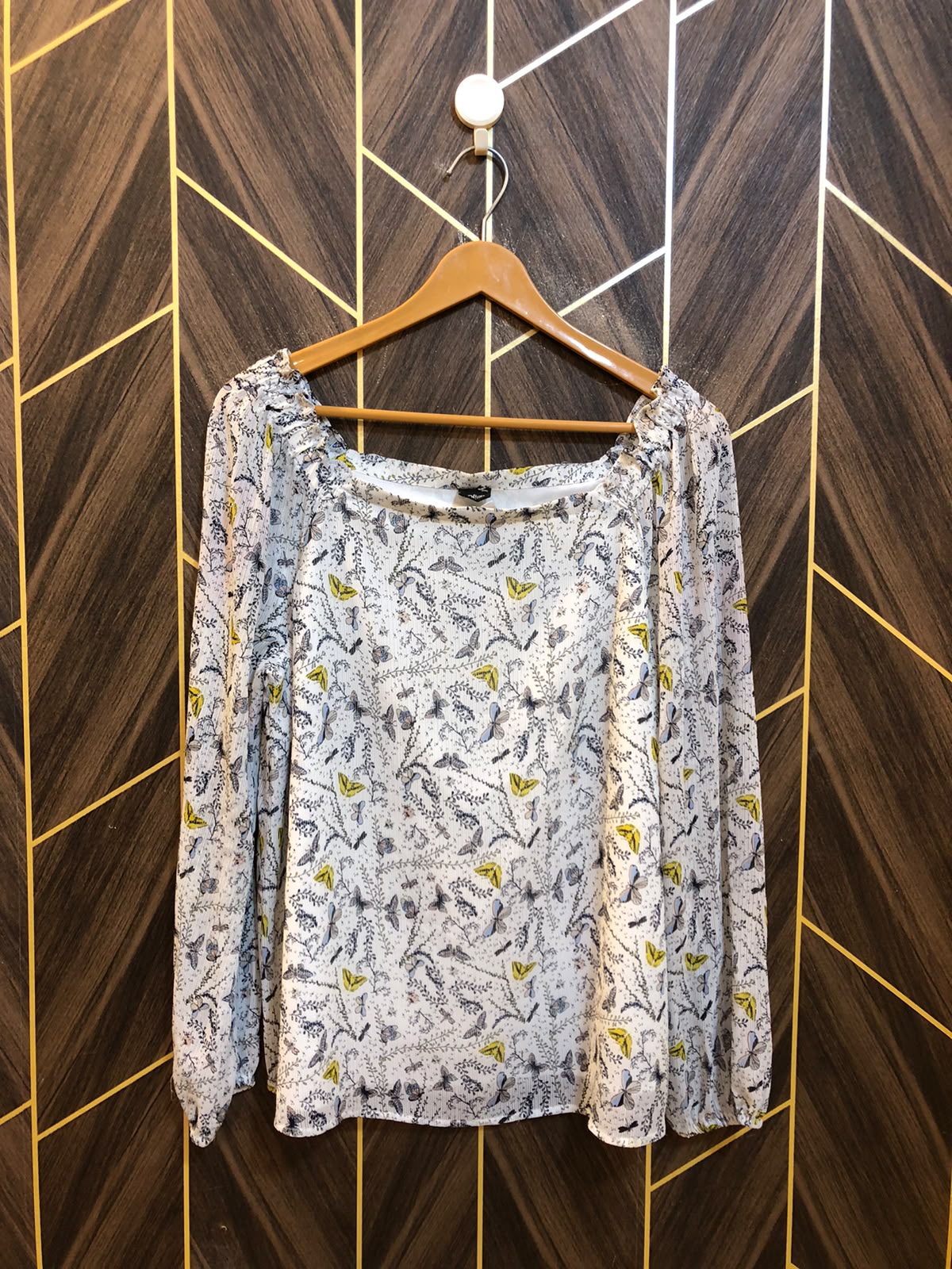 Western Top Chiffon – Large Size (Chest: 21 , Length: 26)