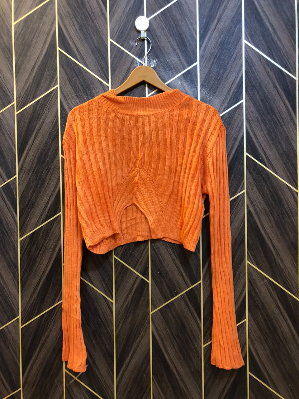 Women Crop Sweater Medium | Size | Chest 19 | Length 16