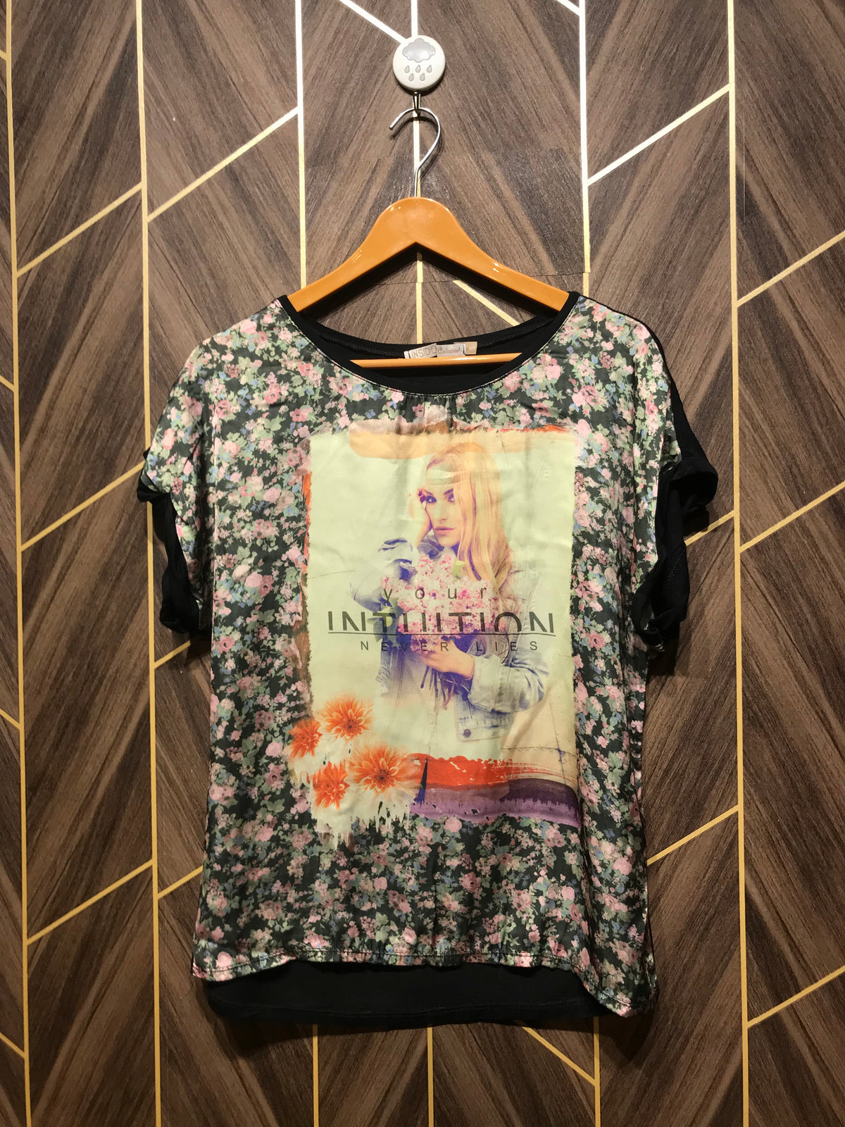 Western Top Medium Chest 19 Length 27 Chiffon