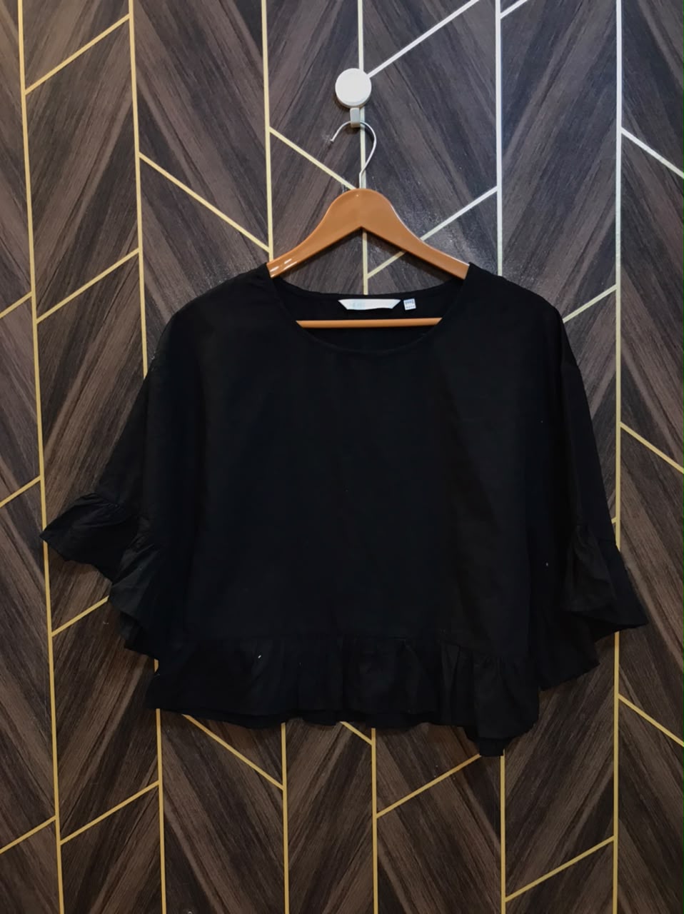 Trendy Cotton CropTop Size Medium baggy