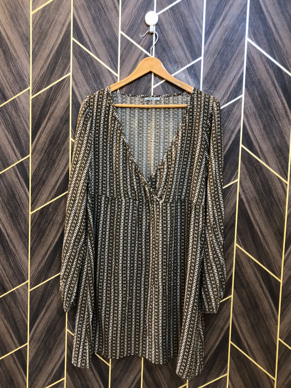 Women Long Shirt Cotton Large | Chest 20 | Length 35