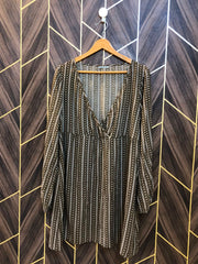 Women Long Shirt Cotton Large | Chest 20 | Length 35