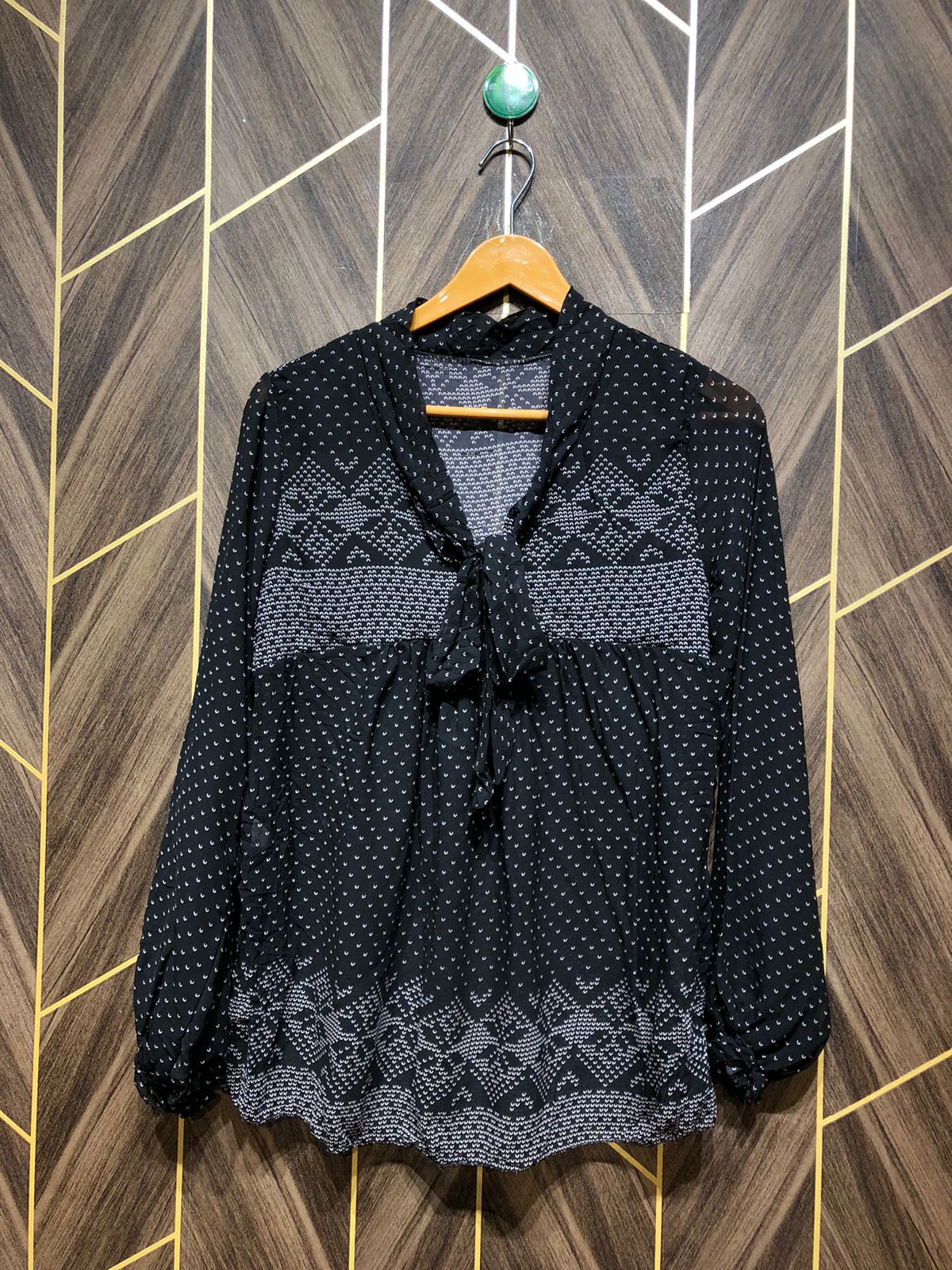 Western Top  see through Chiffon – Small Size (Chest: 18 , Length: 27  )