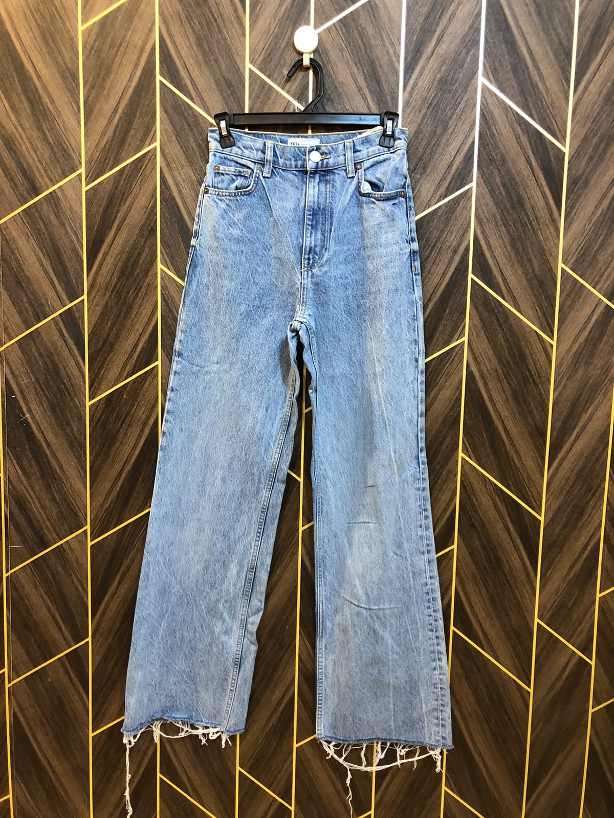 Women High Waist Wide Leg Jeans Small | Waist 28 | Length 42