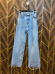 Women High Waist Wide Leg Jeans Small | Waist 28 | Length 42