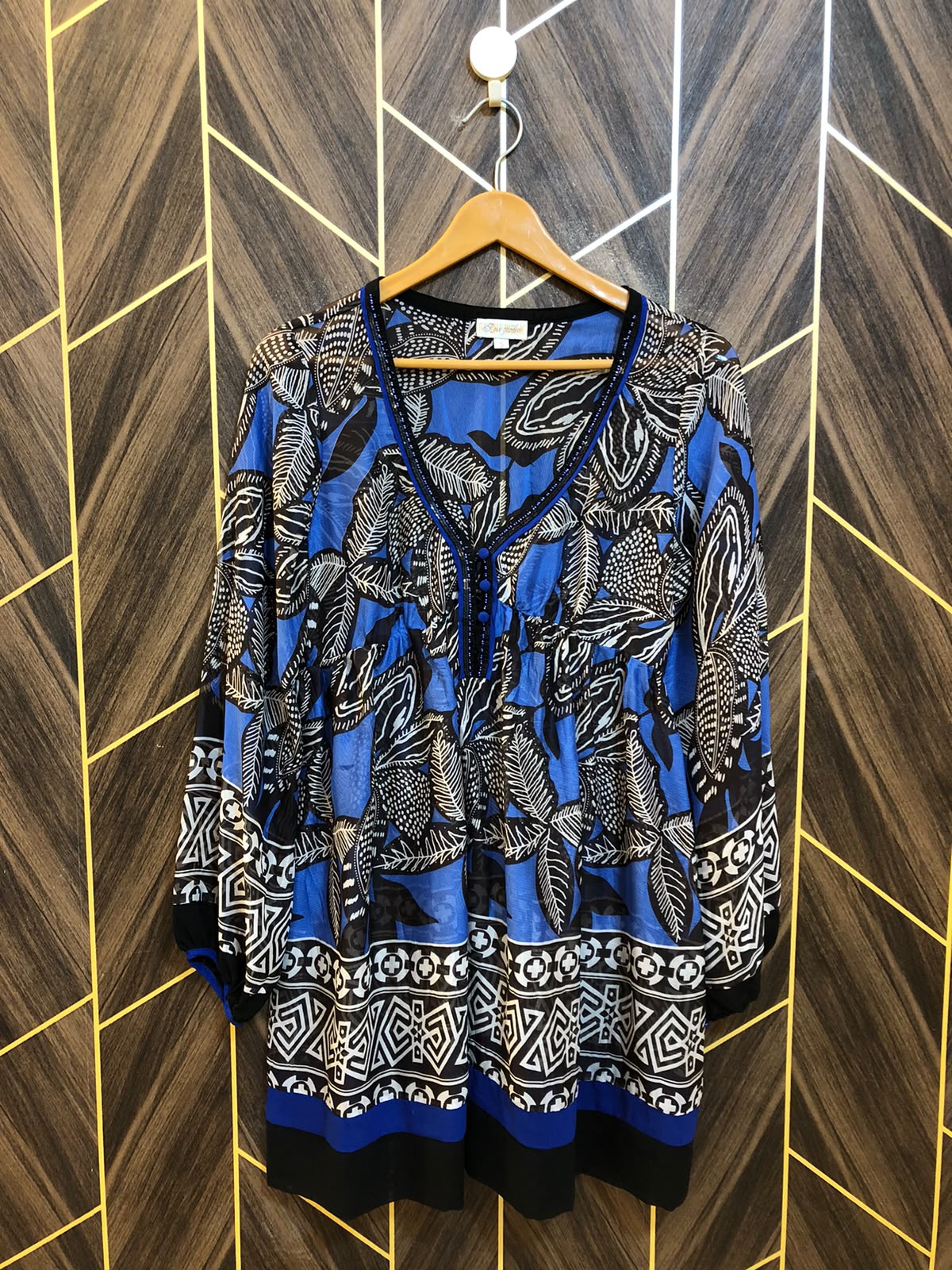 Western Top Chiffon (See Through) – X-Small Size (Chest: 17, Length: 33 )