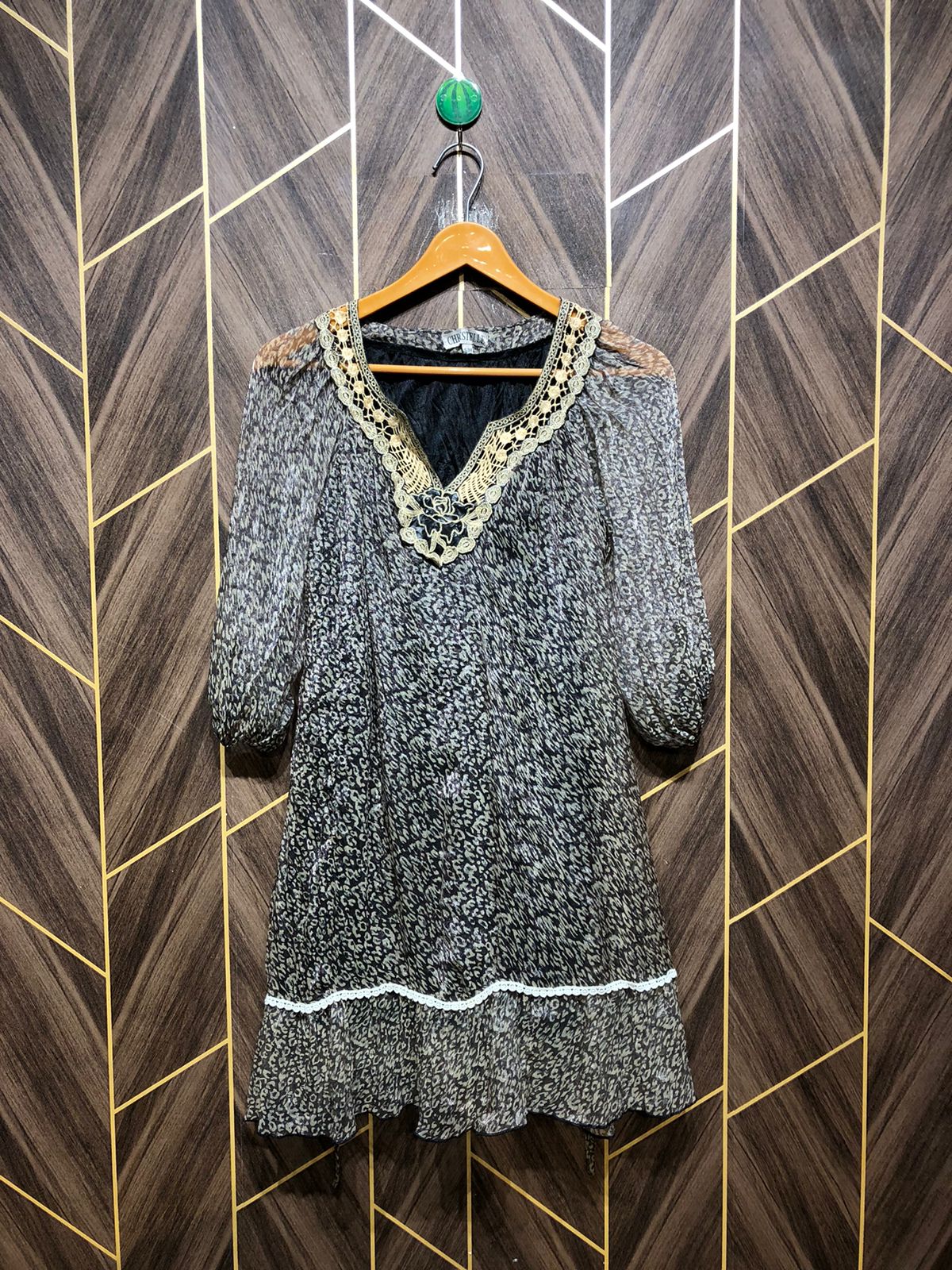 Women Long Shirt Net Jersey Large | Size | Chest 20 | Length 33