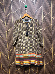 Women Long Shirt Linen Large | Chest 20 | Length 34
