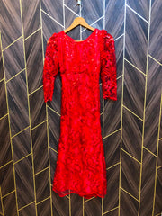 Western Long Maxi for 12 year old girl  Silk net  X Small | Size | Chest 13 | Length 45