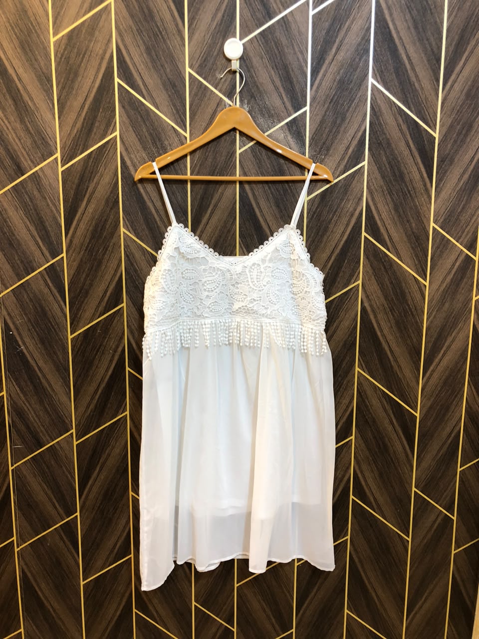 Mini Dress Chiffon Large Size Chest 20 Length 37