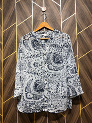 Western Top Chiffon (See Through) – X-Large Size (Chest: 21, Length: 27)
