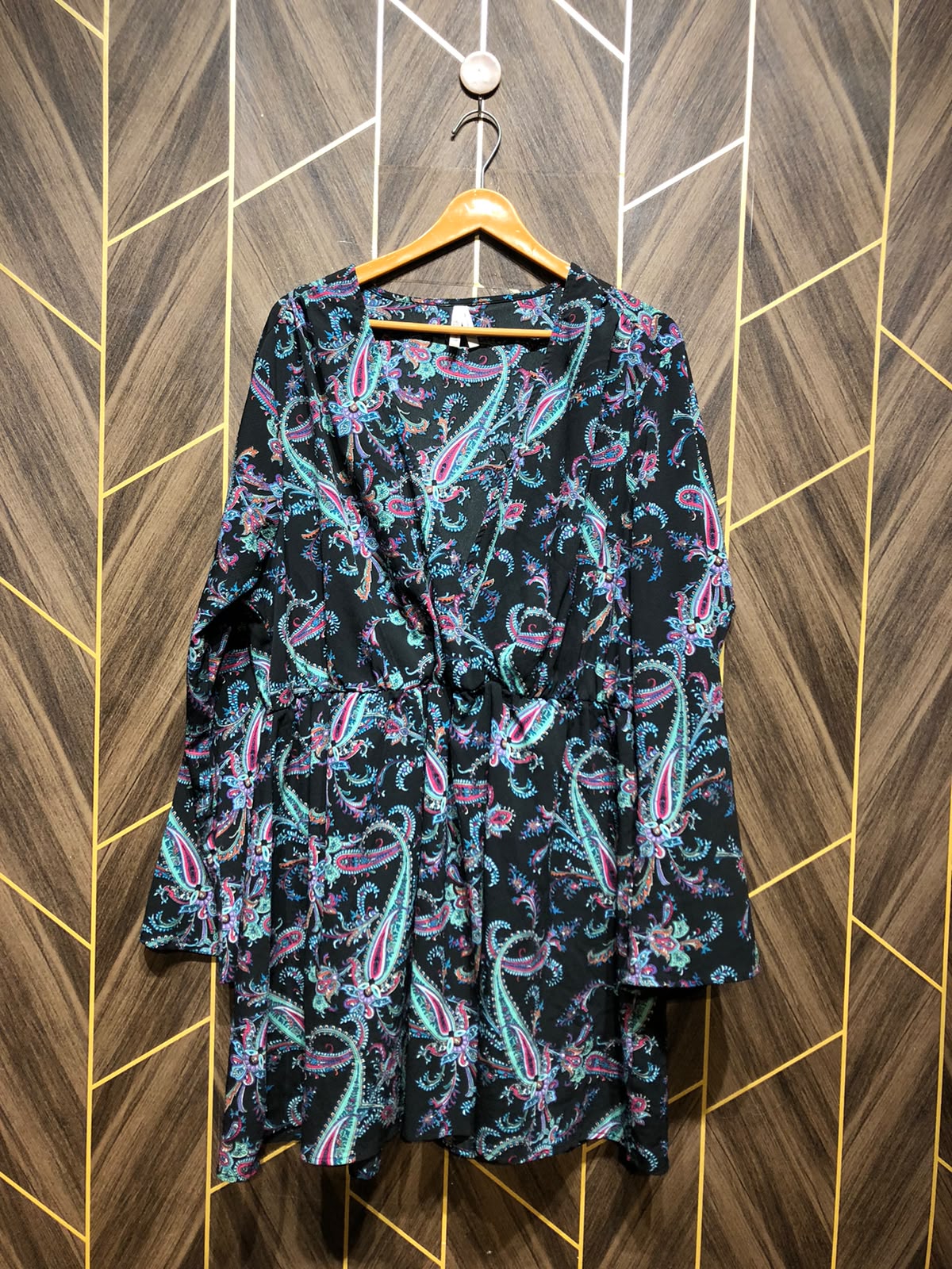 Mini Dress Chiffon 1X Large Size Chest 23  Length 37