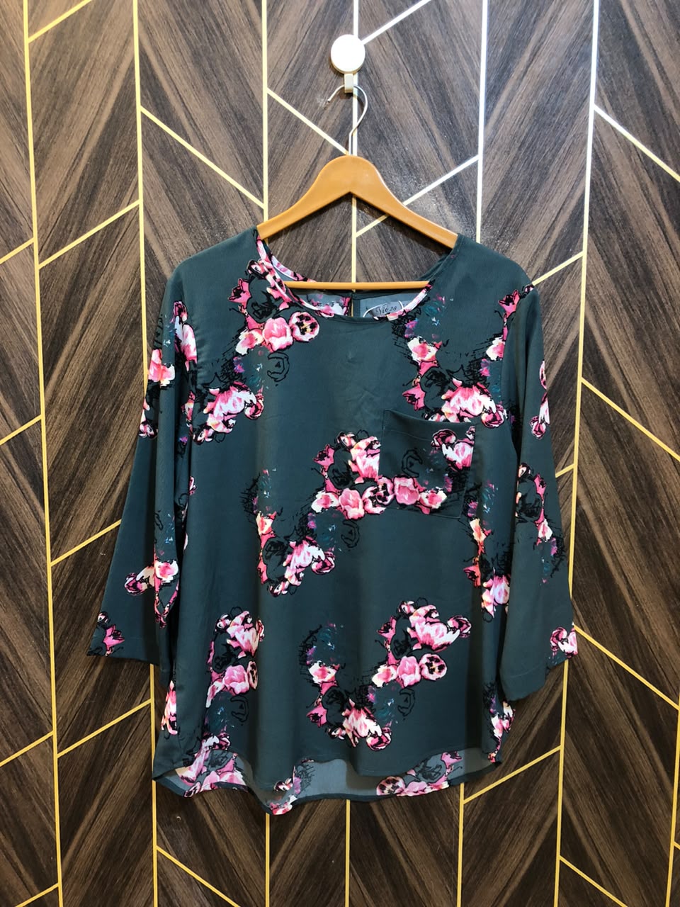 Western Top Chiffon – 1XL Size (Chest: 23, Length: 28  )